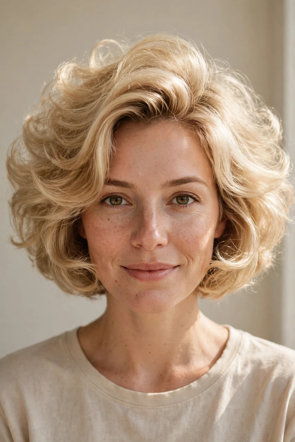 Cloud haircut with soft face-framing pieces curving around the cheeks