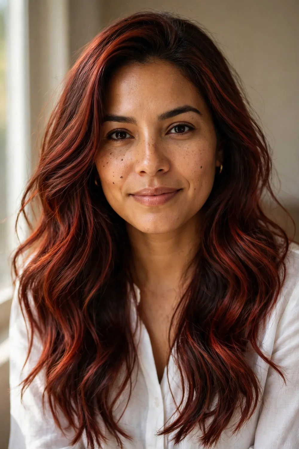 Bold auburn chestnut with vivid red-brown color