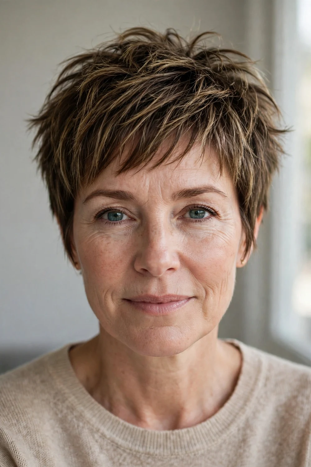 Choppy pixie with playful uneven layers