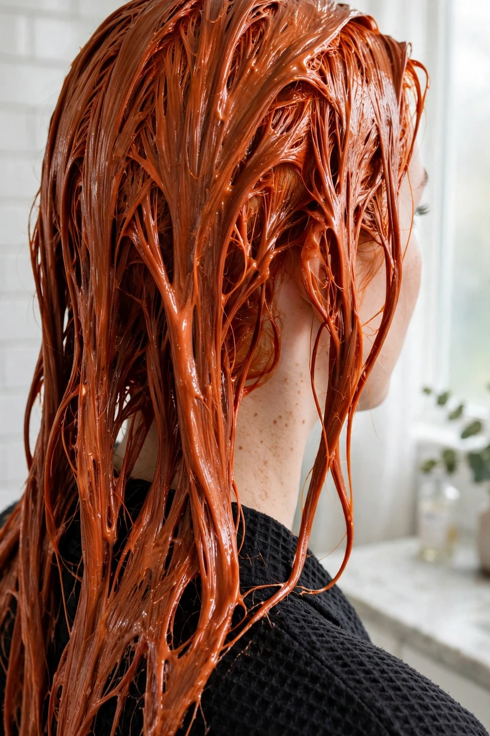 Dyeing hair copper at home