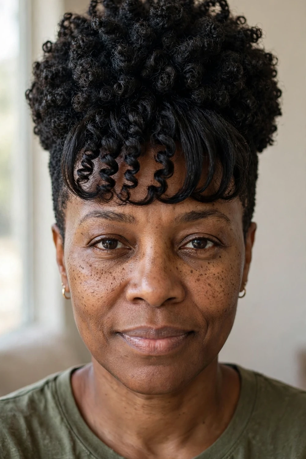 Short rounded cut with sculpted globe silhouette of 3c coils
