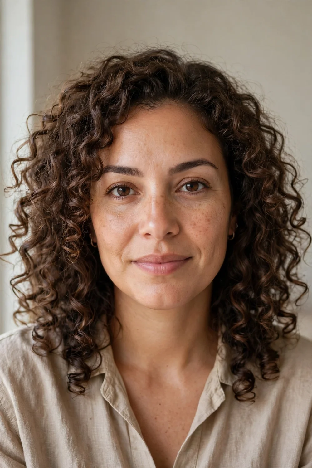 Wash-and-go curly perm with defined lasting curls