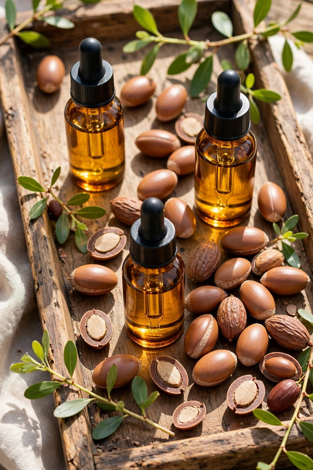 Natural hair oils and gentle ingredients for a healthy hair care routine