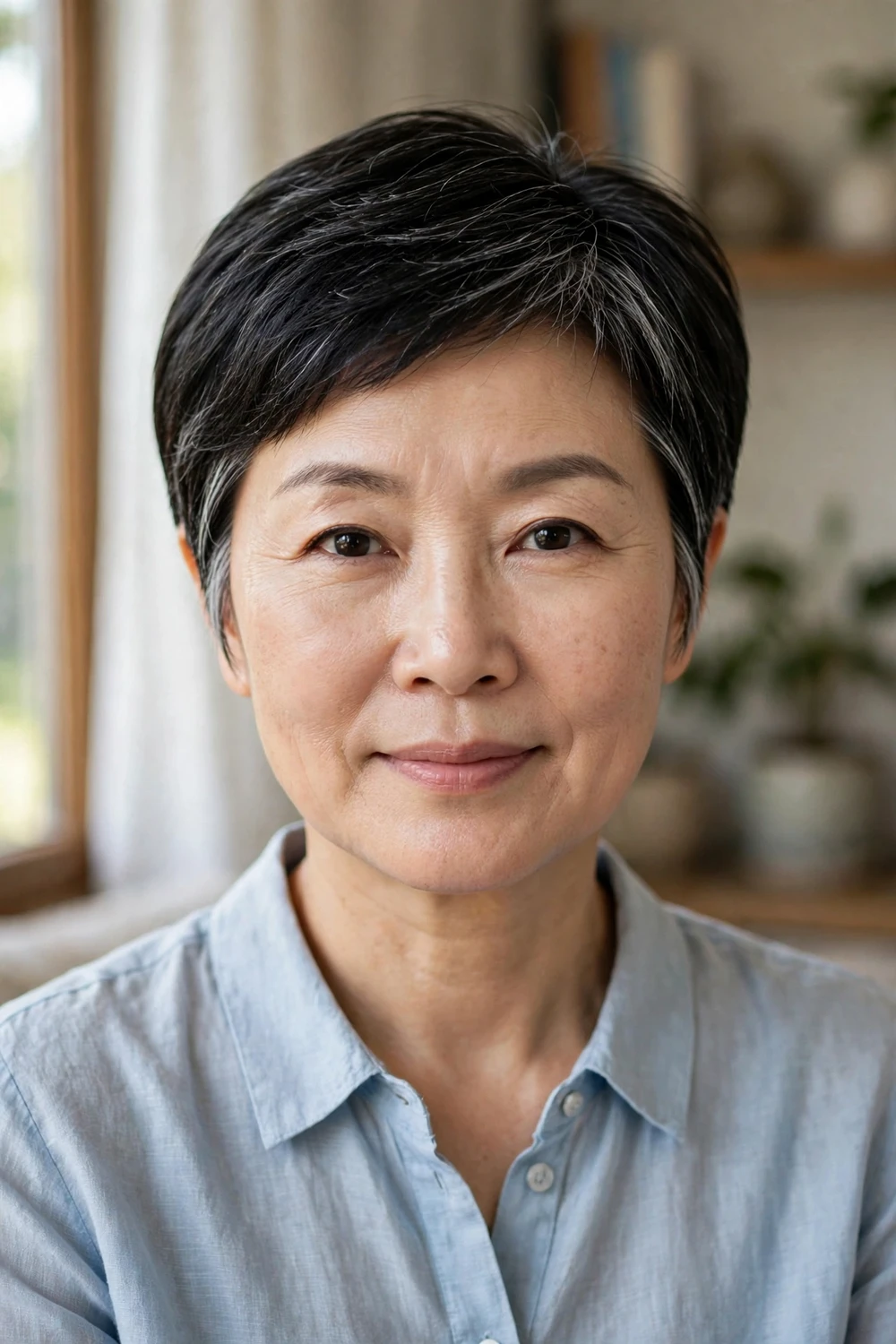 Classic pixie haircut for women over 40