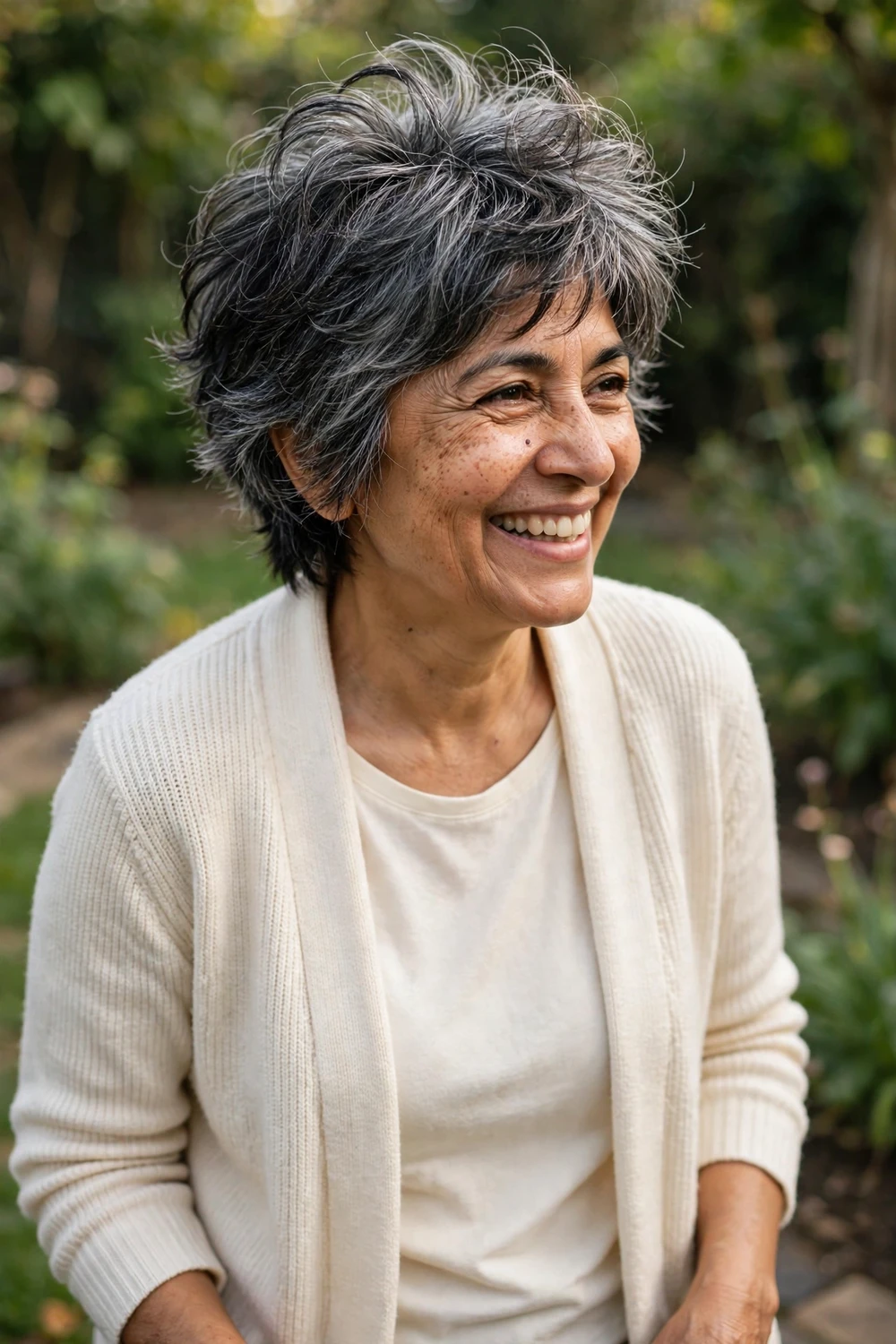 Pixie shag haircut for women over 40