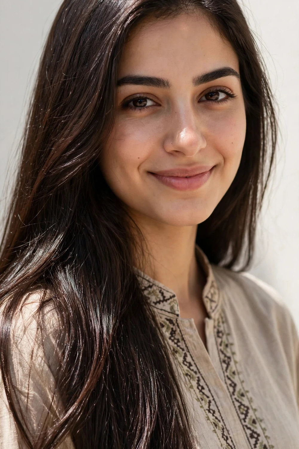 Shiny healthy hair with smooth texture after switching to sulfate-free shampoo