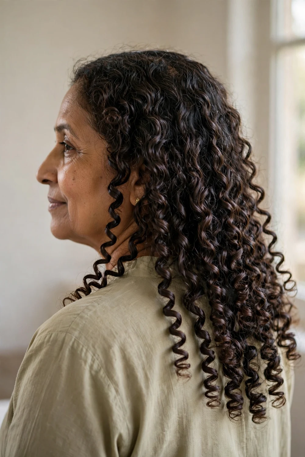 Long spiral ringlets