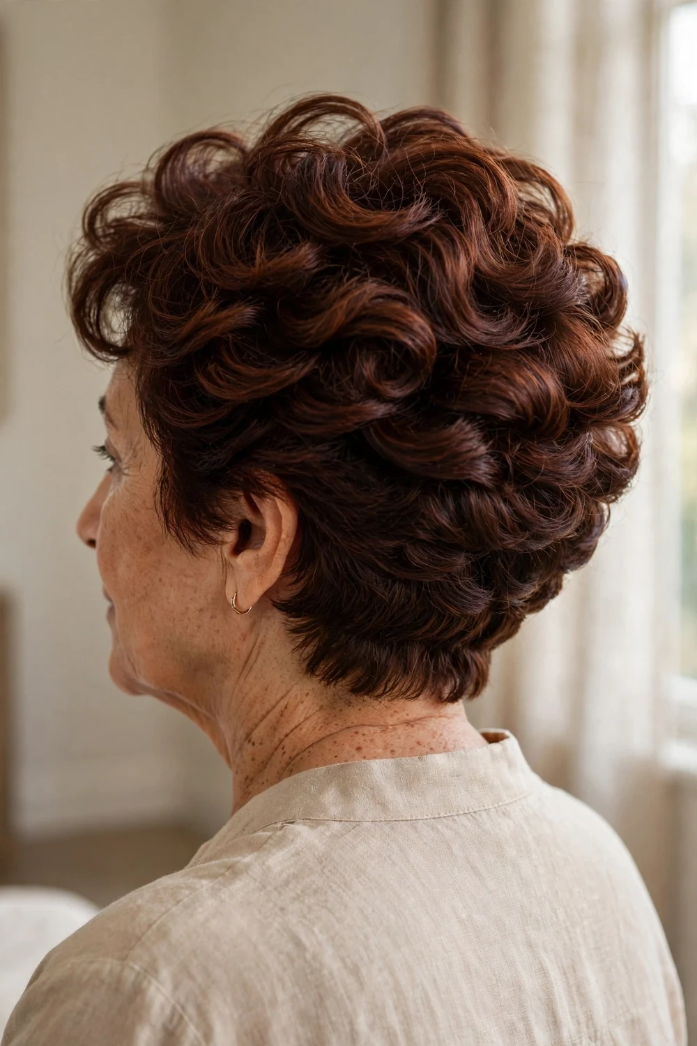 Stacked curly layers