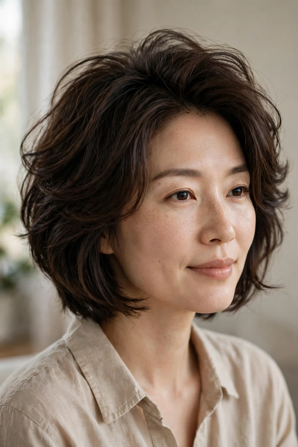 Layered Bob with Root Lift volume boosting haircut for fine hair