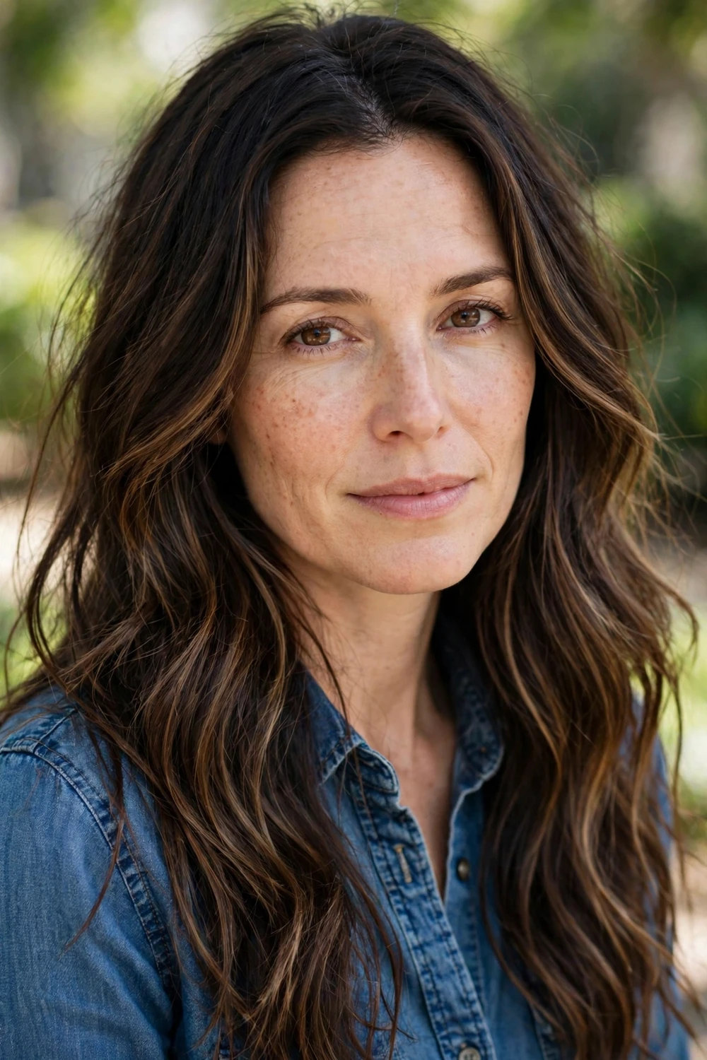 Lived-in espresso ribbons balayage, espresso brown ribbons on natural dark root, low maintenance brunette color